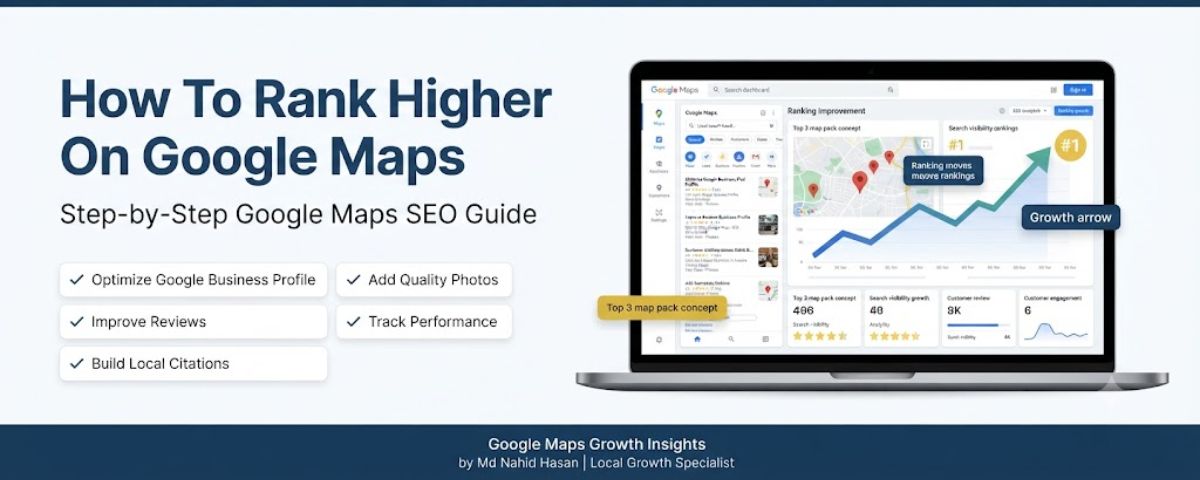 How to rank higher on Google Maps using Google Maps SEO strategies, profile optimization and local search improvements